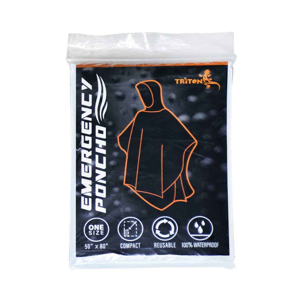 輕便斗篷雨衣 Emergency Poncho 隨機顏色 Random Color