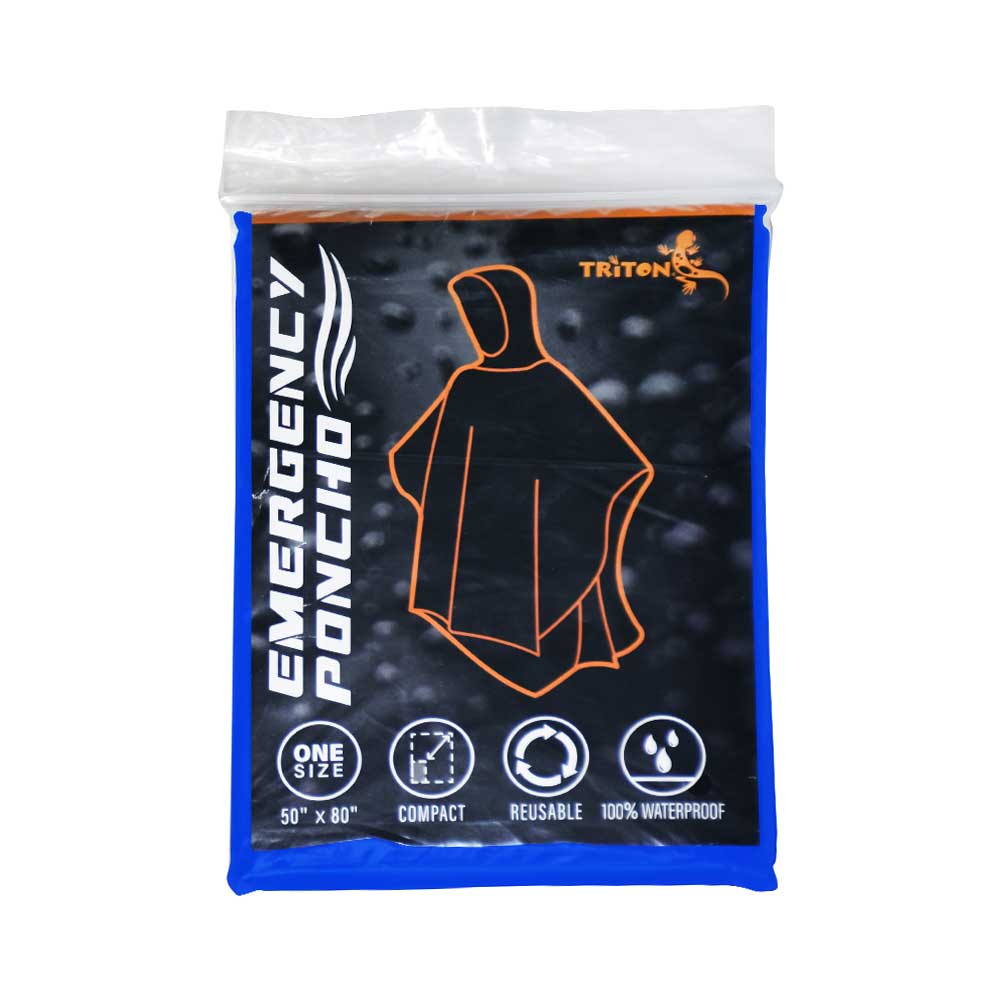輕便斗篷雨衣 Emergency Poncho 隨機顏色 Random Color