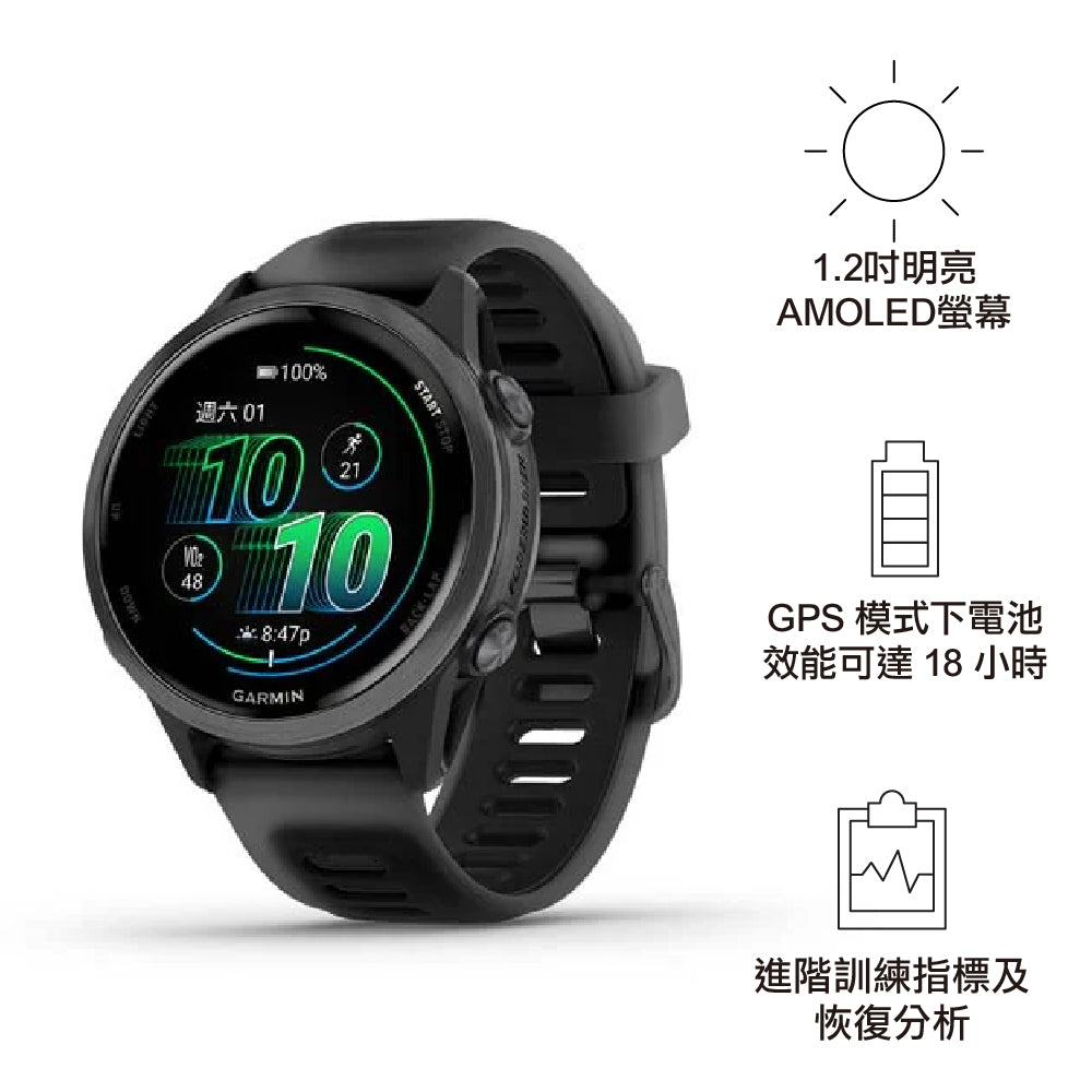 【預售 VIP 優惠，最快二至八星期左右有貨 PreSale VIP Exclusive Earliest arrival around 2-8 weeks】原裝行貨 GPS 智慧心率進階跑錶 Forerunner 570 42mm