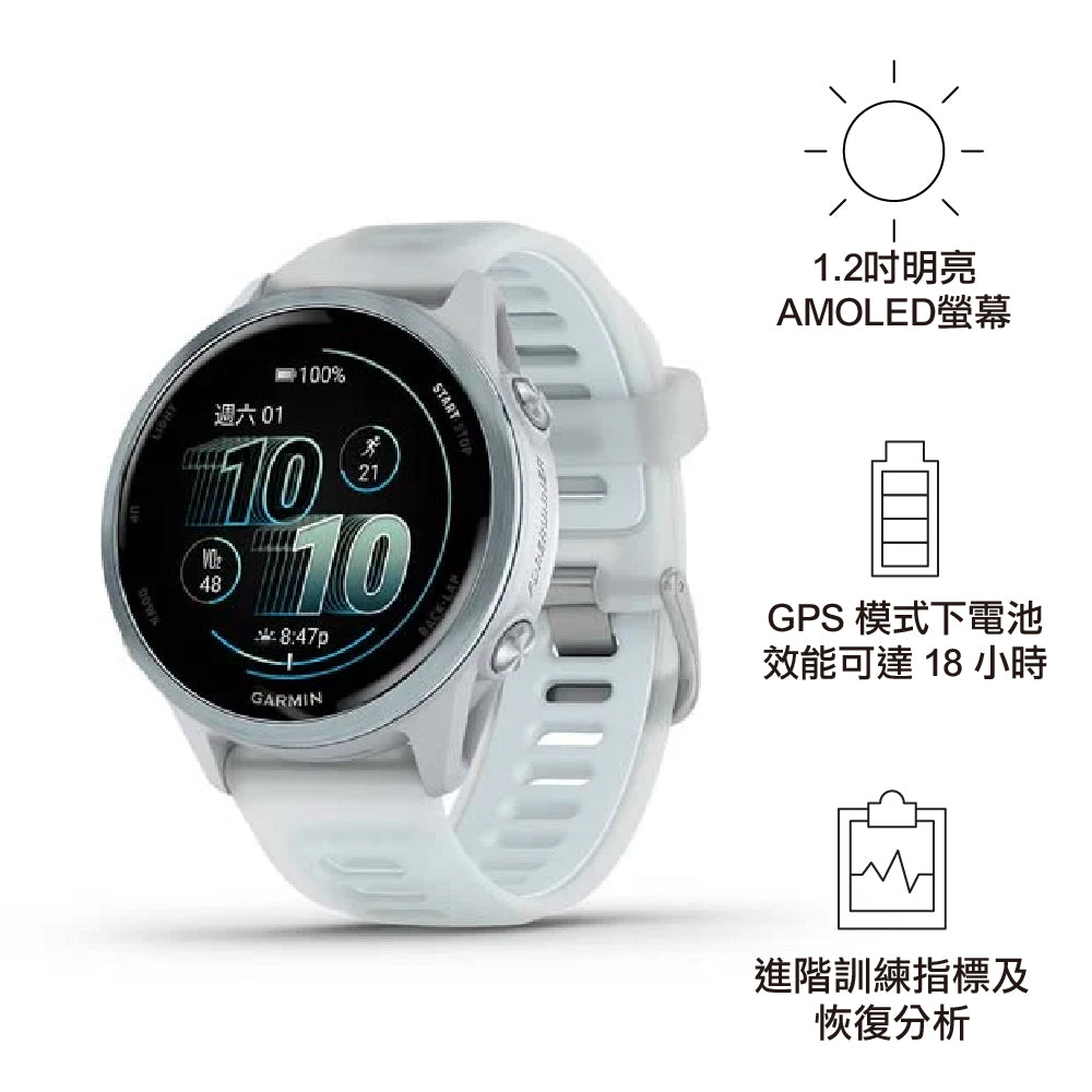 【預售 VIP 優惠，最快二至八星期左右有貨 PreSale VIP Exclusive Earliest arrival around 2-8 weeks】原裝行貨 GPS 智慧心率進階跑錶 Forerunner 570 42mm