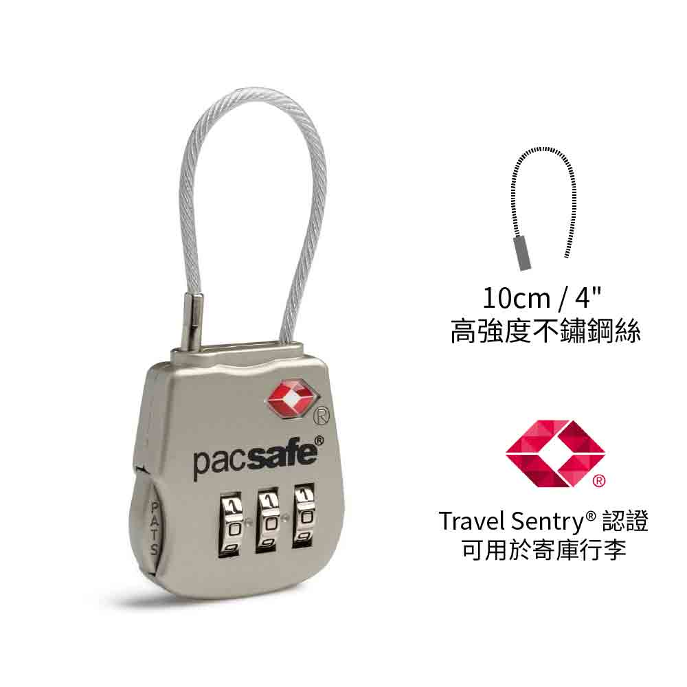 Travel Sentry Approved 數字鋼索繩扣鎖 Prosafe 800