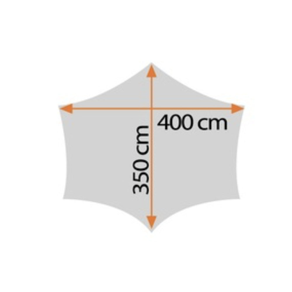 D1212 Tarp with 1 pair of 2m Alu. Pole 天幕連2米鋁柱一對