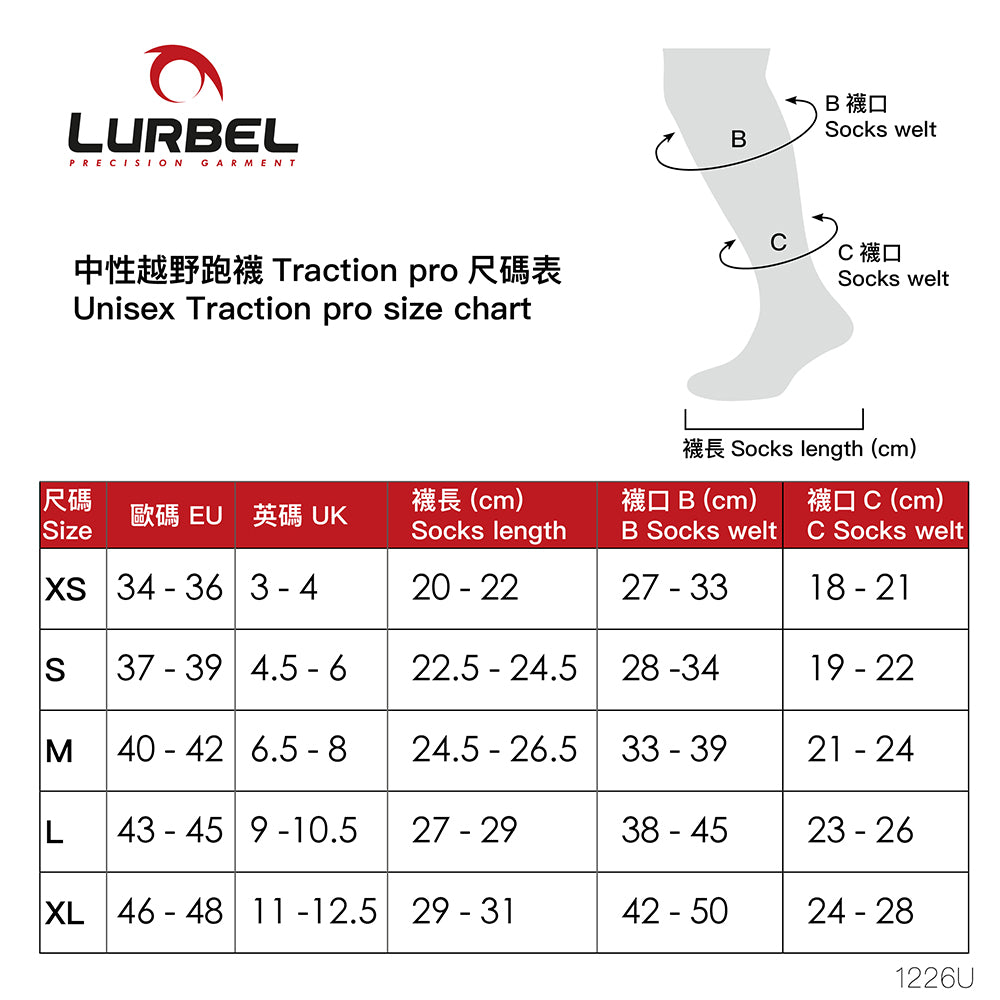 【西班牙製 Made in Spain】高性能長距離越野跑襪子 Traction Pro