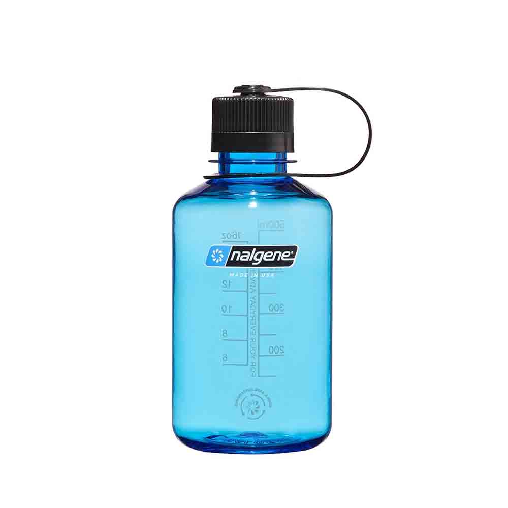 【美國製 Made in the USA】窄口無BPA水瓶 Tritan Narrow Mouth Bottle 16oz / 500ml Blue/Black Cap 【On Sale】