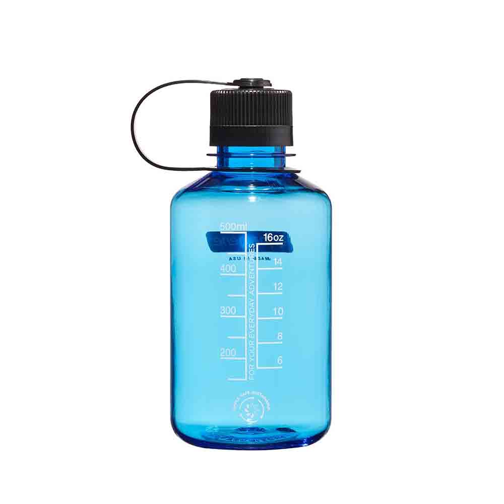 【美國製 Made in the USA】窄口無BPA水瓶 Tritan Narrow Mouth Bottle 16oz / 500ml Blue/Black Cap 【On Sale】