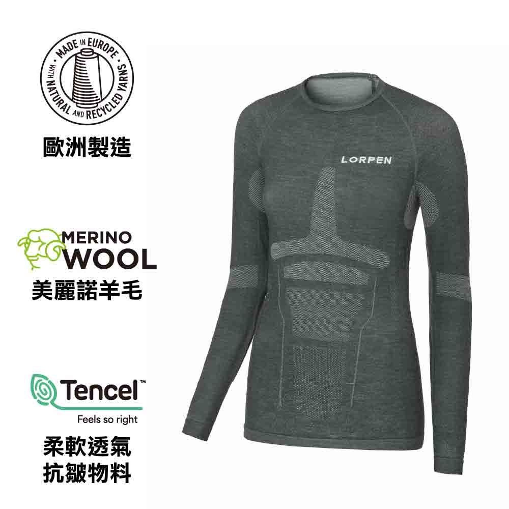 西班牙製女裝美麗諾羊毛無縫長袖保暖內衣 Taku Long Sleeves T-Shirt W