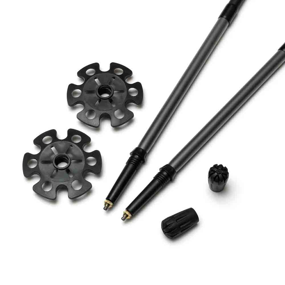 輕巧鋁合金 Z 型登山杖一對裝 Trekking pole carbon aluminum Z-fold grey 1 pair