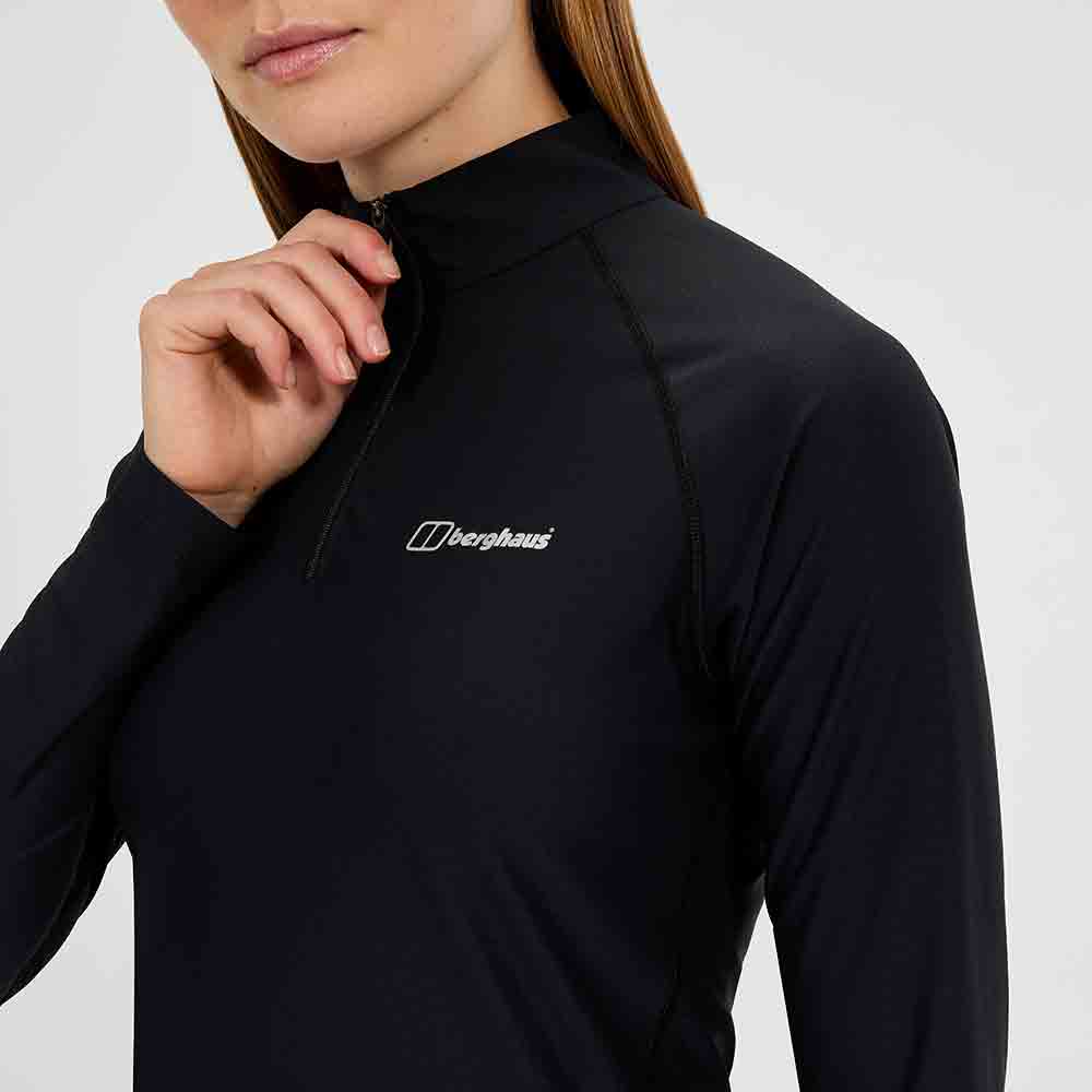 女裝長袖拉鏈領快乾衫 Women's 24/7 Tech Tee Long Sleeves Half Zip Tee