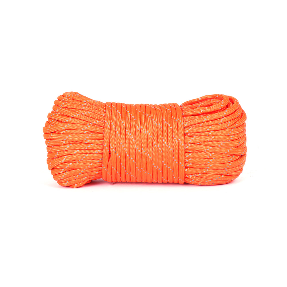 救生繩 Paracord 550lb, 7-core, Reflective Orange