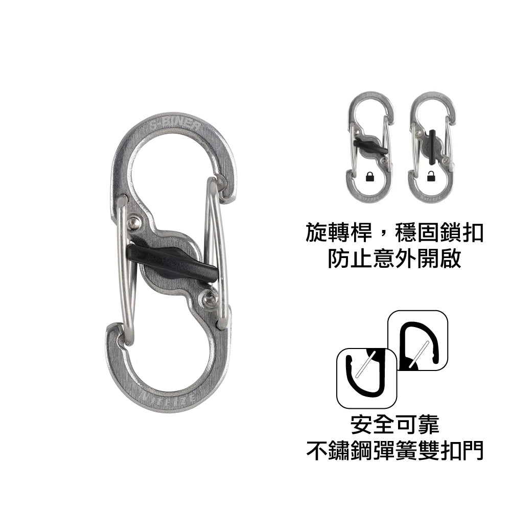 S-Biner Microlock Locking Carabiner 2-pack 兩件裝