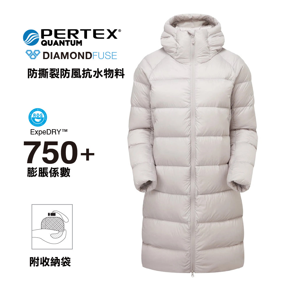 女裝有帽 750FP+ 環保羽絨外套 Women Kamen Hoodie Recycled Down Jacket