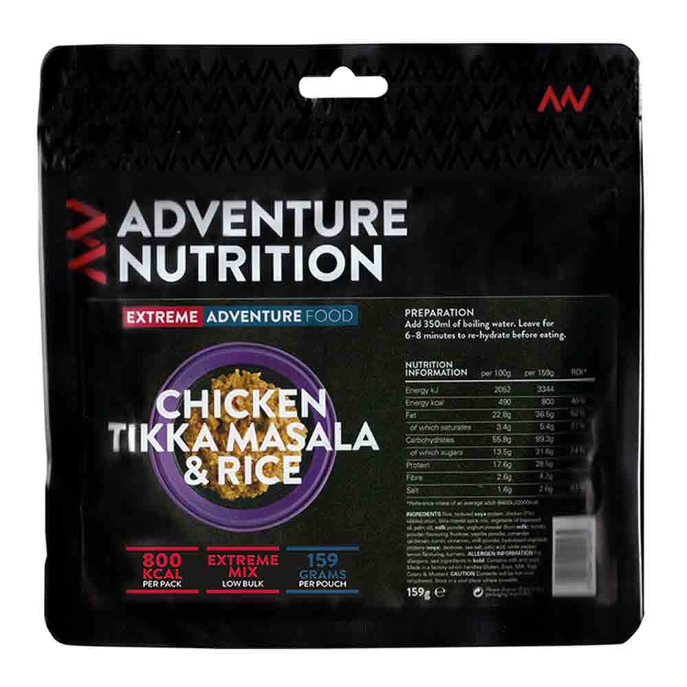 800 Kcal 輕量化脫水食物 Chicken Tikka with Rice 159g