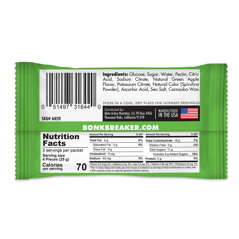 可口無麩質能量糖 Gluten Free Chew Green Apple