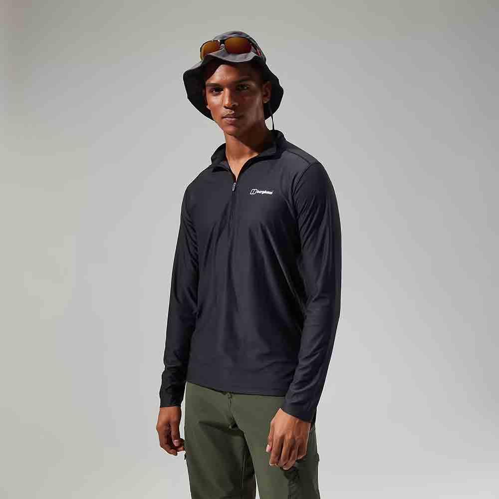 男裝長袖拉鏈領快乾衫 M 24/7 Tech Tee Long Sleeves Half Zip Tee