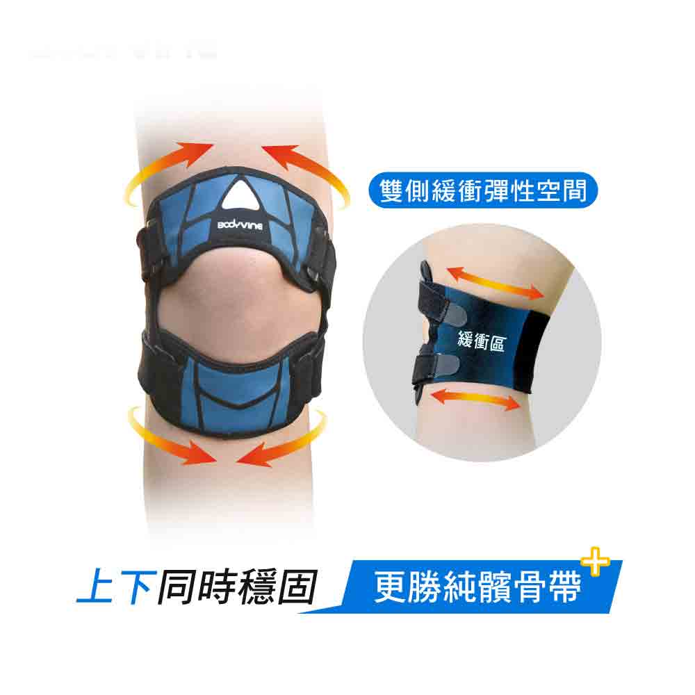 PowerWrap Dual Knee Straps 簡捷型膝關節上下穩固帶 1 隻