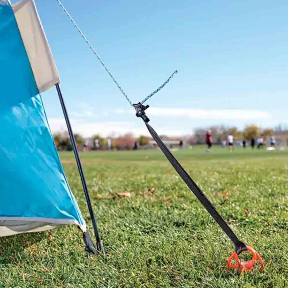 大號鋁制凸輪繩環(配扁平織帶) Cam Jam Ring Cord Tightener+Webbing Sling, L