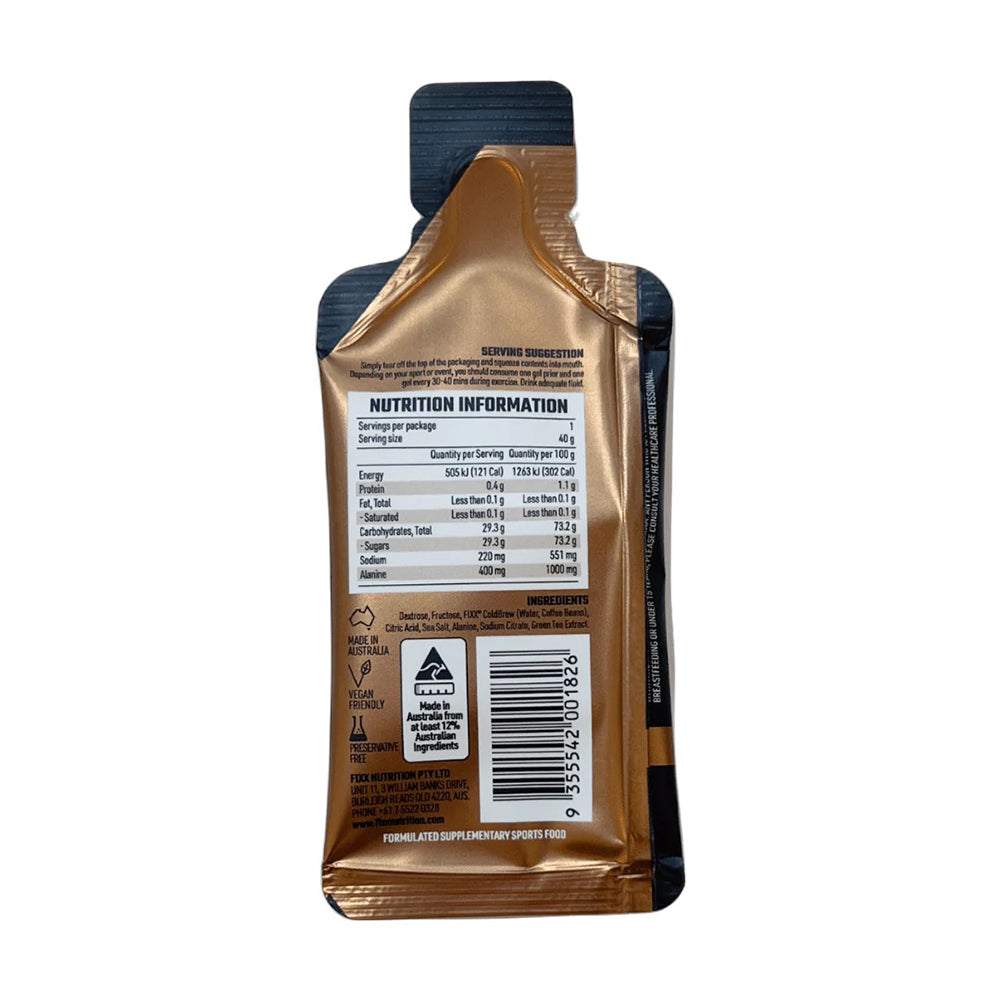 澳洲製冷萃咖啡味能量啫喱 FIXX Gel X Pro Coldbrew Espresso 40g