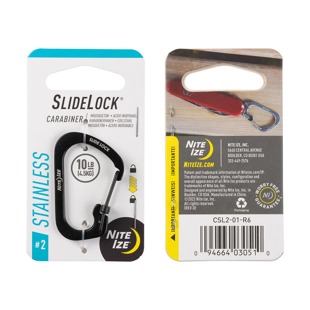 #2帶鎖 C型扣 SlideLock Carabiner #2