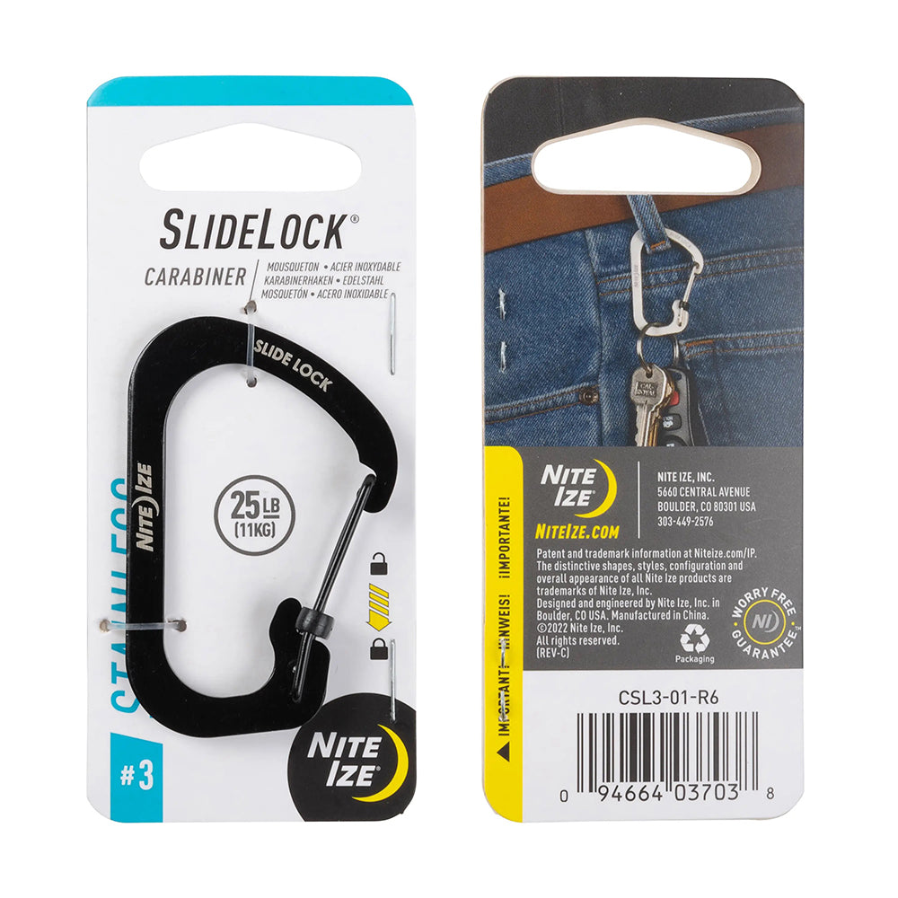 #3帶鎖 C型扣 Slide Lock Carabiner #3