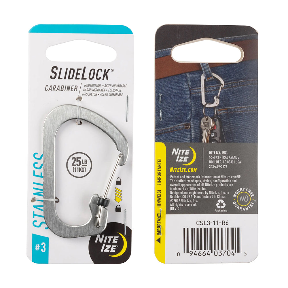 #3帶鎖 C型扣 Slide Lock Carabiner #3