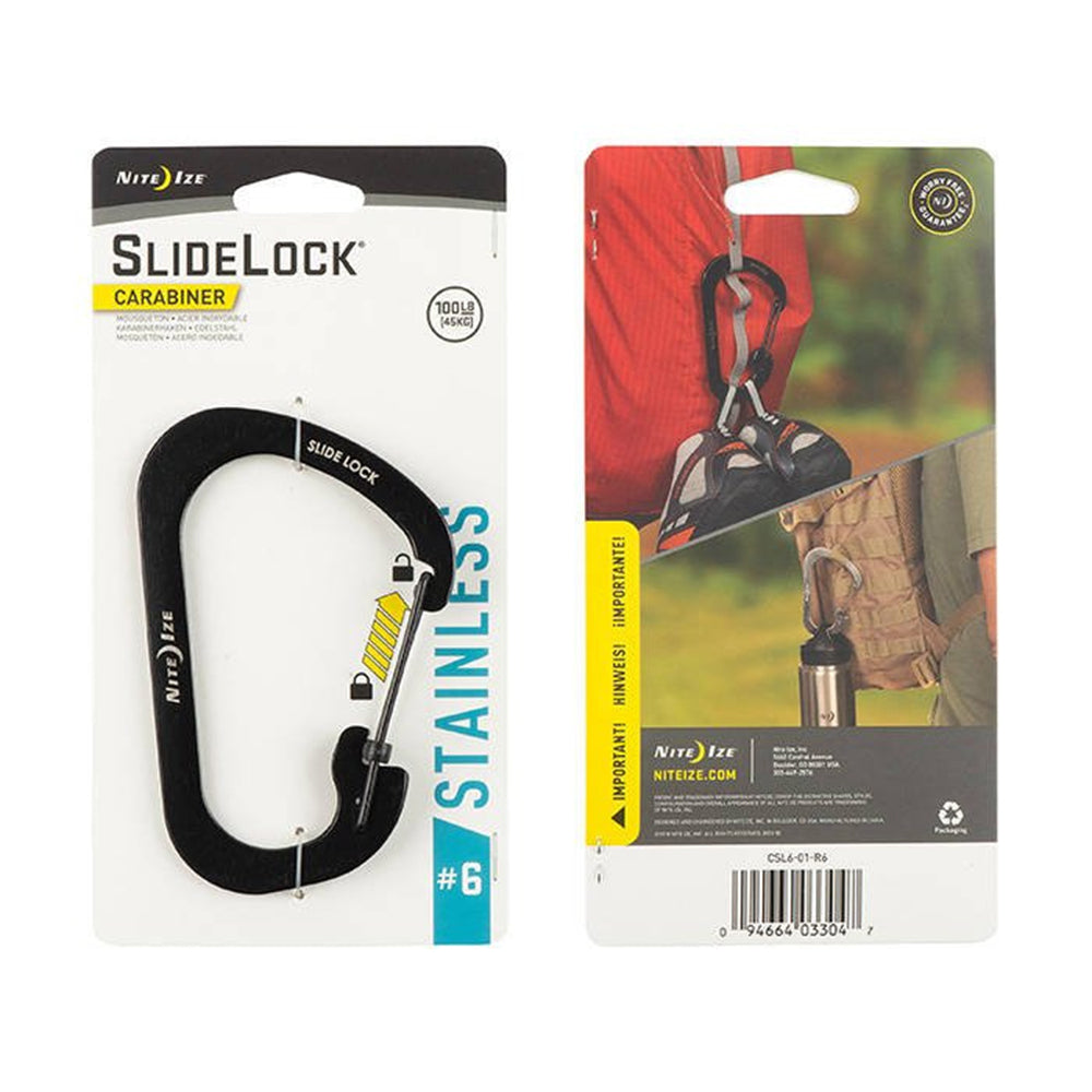 #6帶鎖 C型扣 Slide Lock Carabiner #6