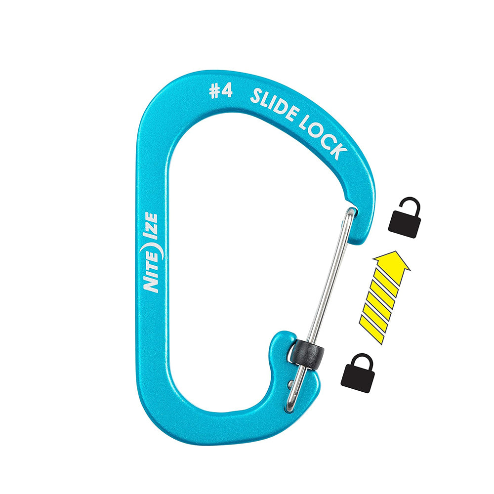 #4 鋁製帶鎖C型扣 Alu C Carabiner #4