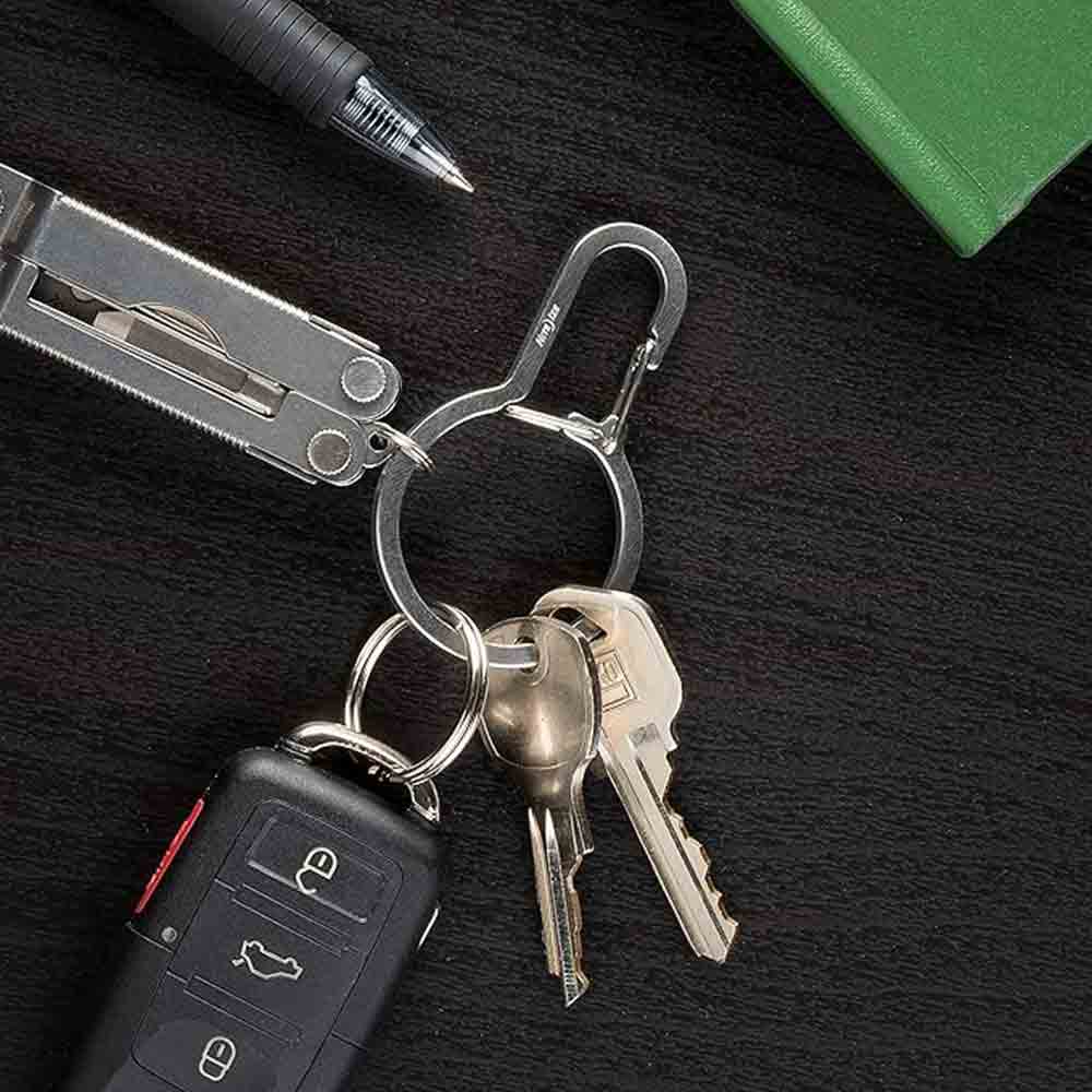 保險扣 Dual Pass Dual Chamber Key Ring Silver