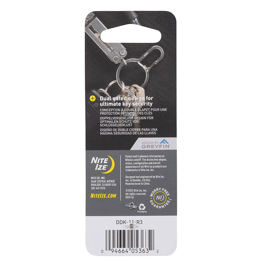 保險扣 Dual Pass Dual Chamber Key Ring Silver