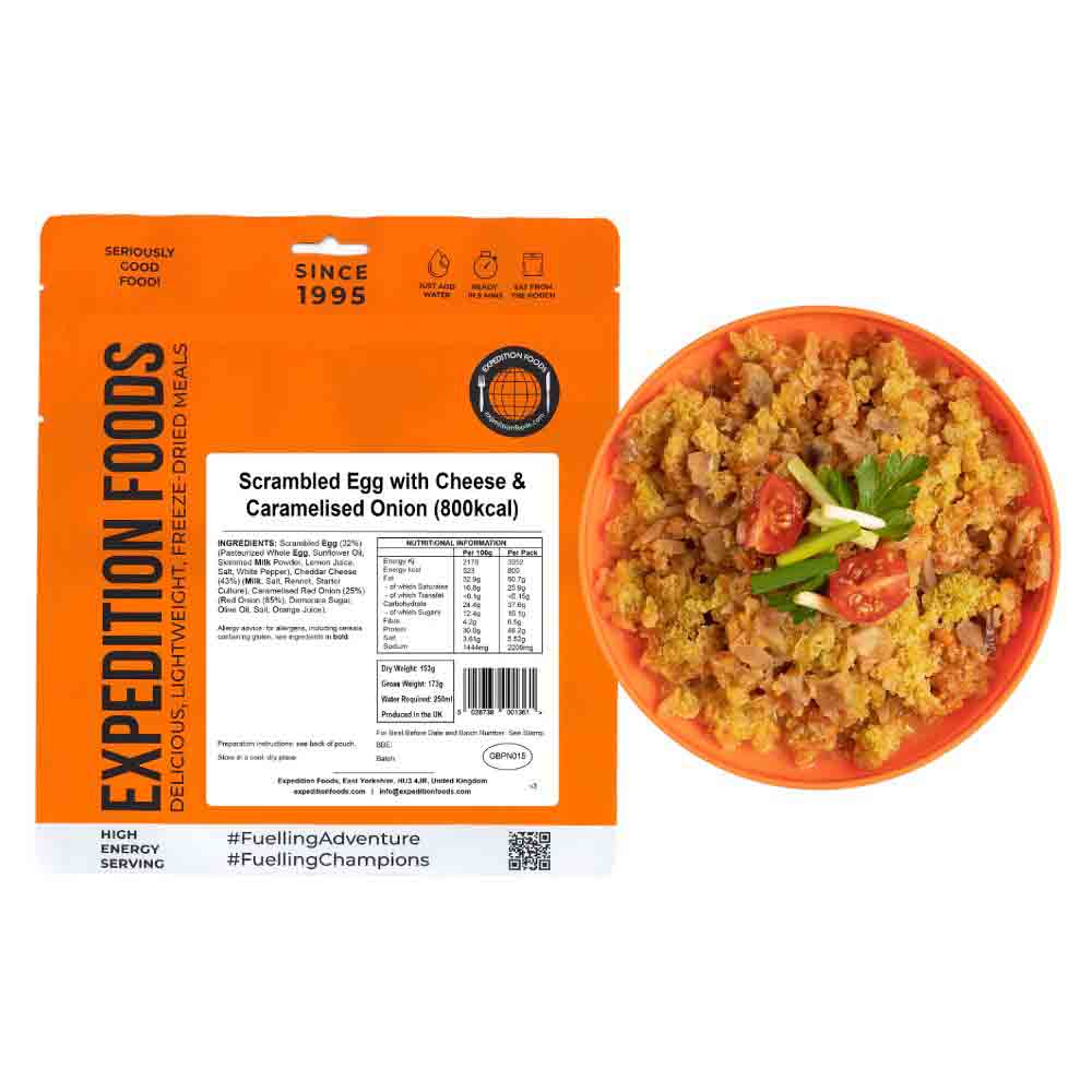 800 Kcal 輕量化脫水食物 Scrambled Egg with Cheese and Caramelised Onion