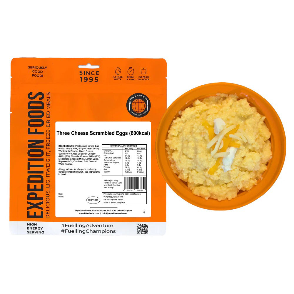輕量化脫水食物 Three Cheese Scrambled Eggs