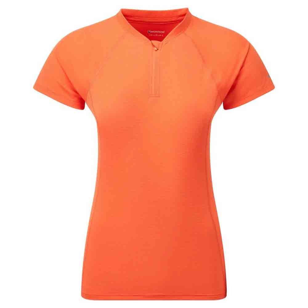 女裝輕量拉鍊排汗T恤 Women Dart Nano Zip T-Shirt