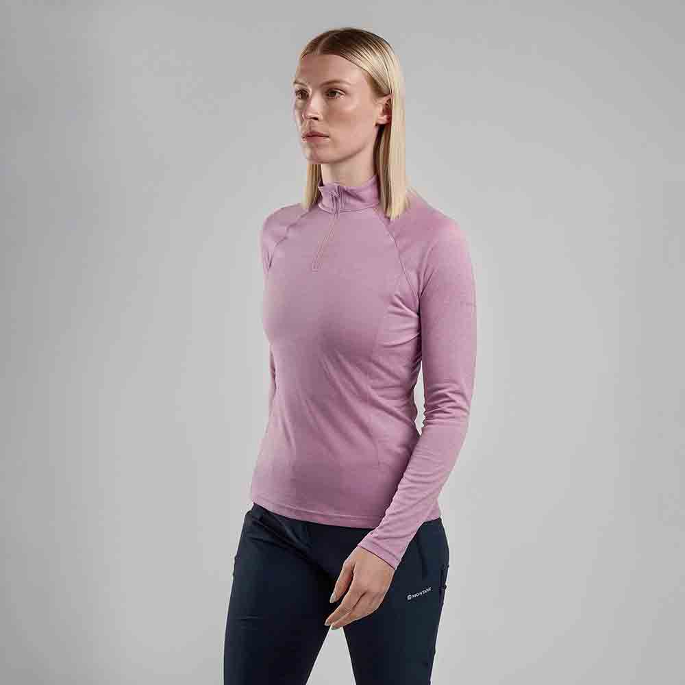 女裝拉鍊排汗長袖T恤 Women's Dart Zip Neck (NEW)