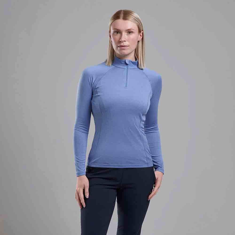 女裝拉鍊排汗長袖T恤 Women's Dart Zip Neck (NEW)