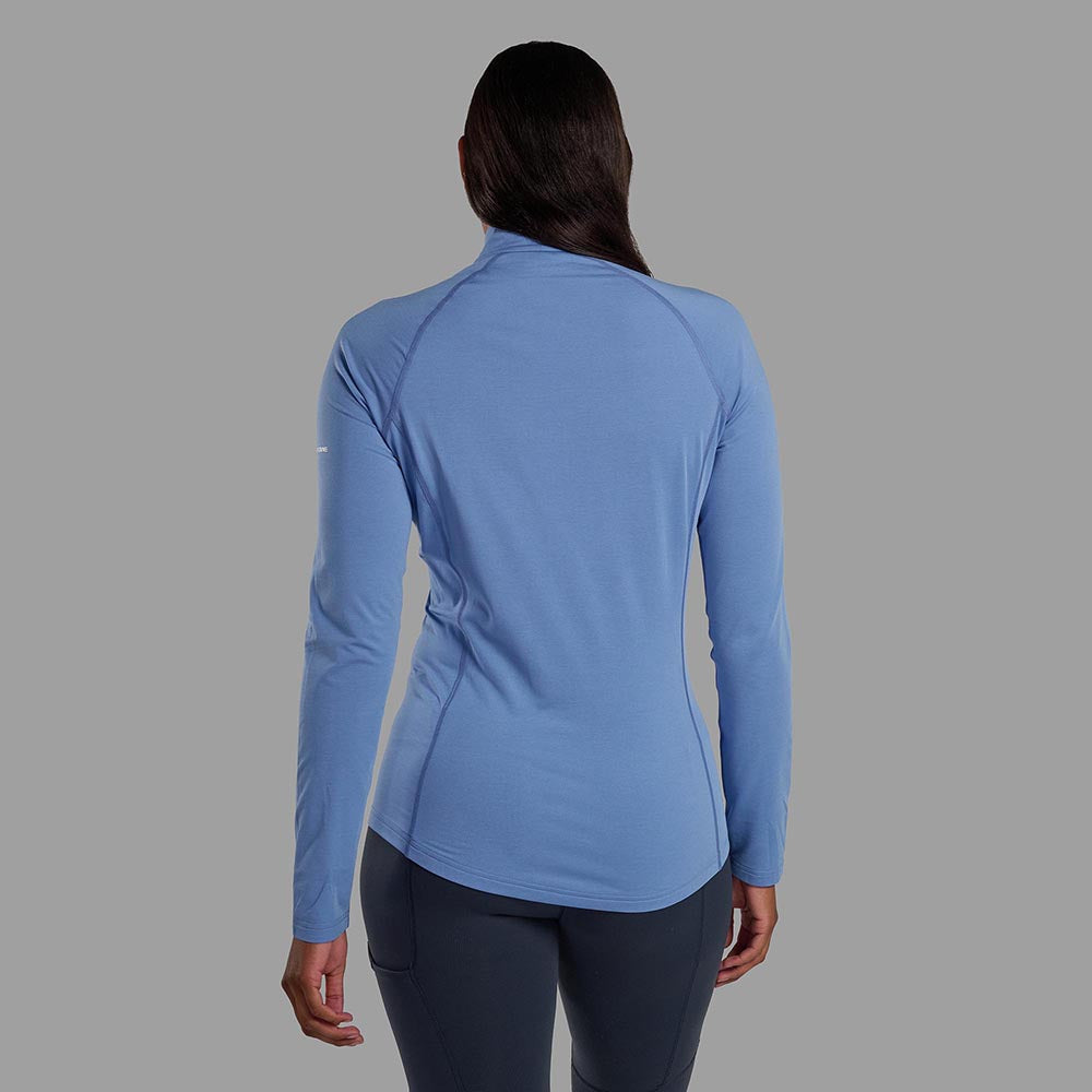 女裝拉鍊排汗長袖T恤 Women's Dart Zip Neck New