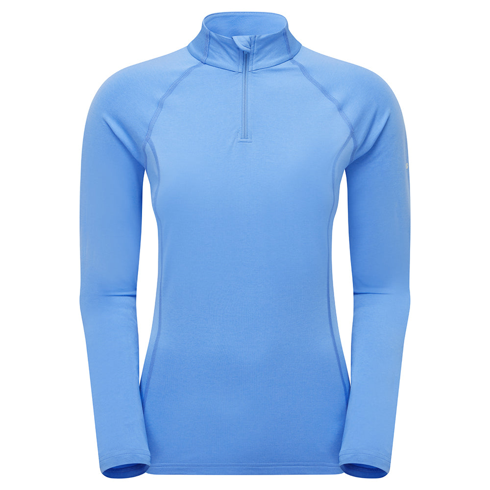 女裝拉鍊排汗長袖T恤 Women's Dart Zip Neck New
