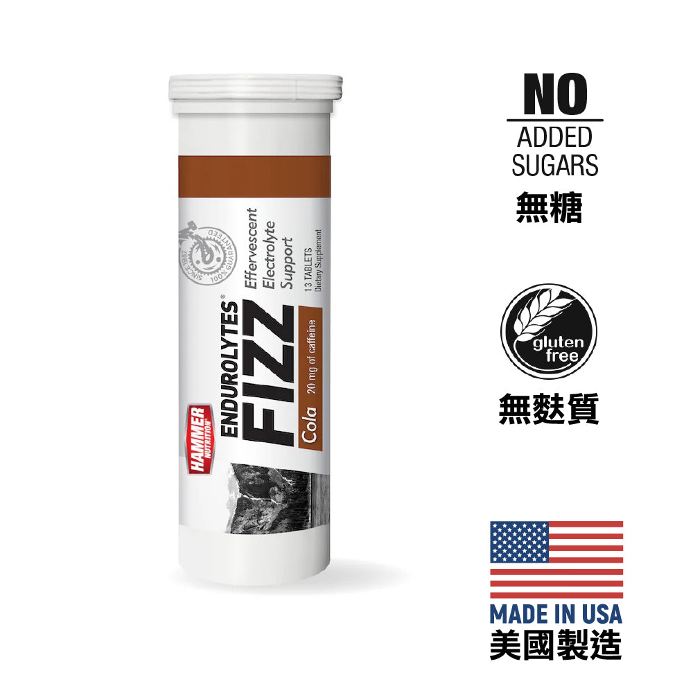 美國製電解水溶片 Made in the US Endurolytes Fizz 13pcs