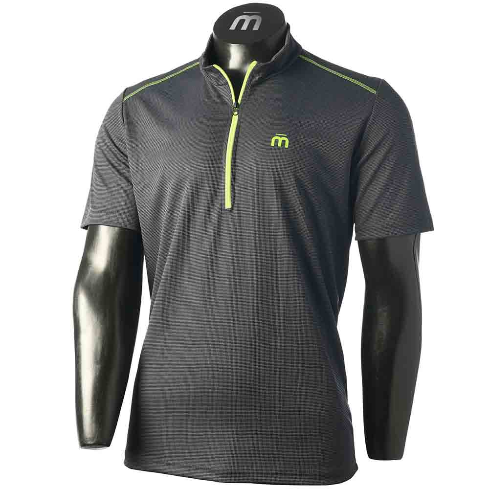 男裝快乾拉鏈領短袖T恤 Man Half Sleeves Zip Neck Shirt Extradry