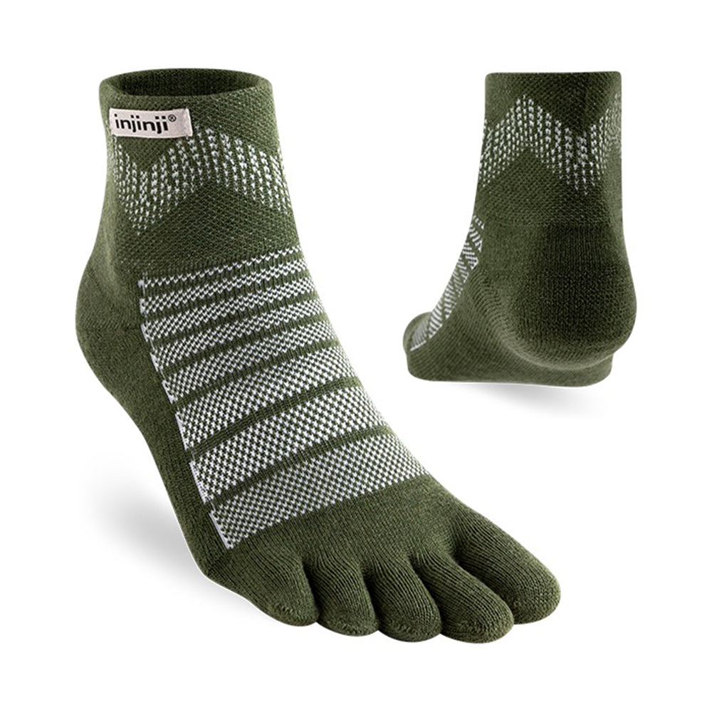 中性低筒美麗諾羊毛五指襪 Outdoor Midweight Mini‑Crew Wool
