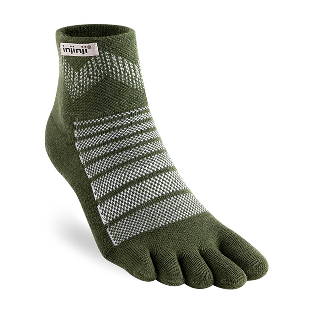 中性低筒美麗諾羊毛五指襪 Outdoor Midweight Mini‑Crew Wool
