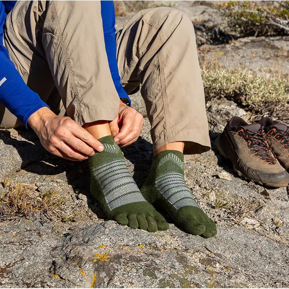 中性低筒美麗諾羊毛五指襪 Outdoor Midweight Mini‑Crew Wool