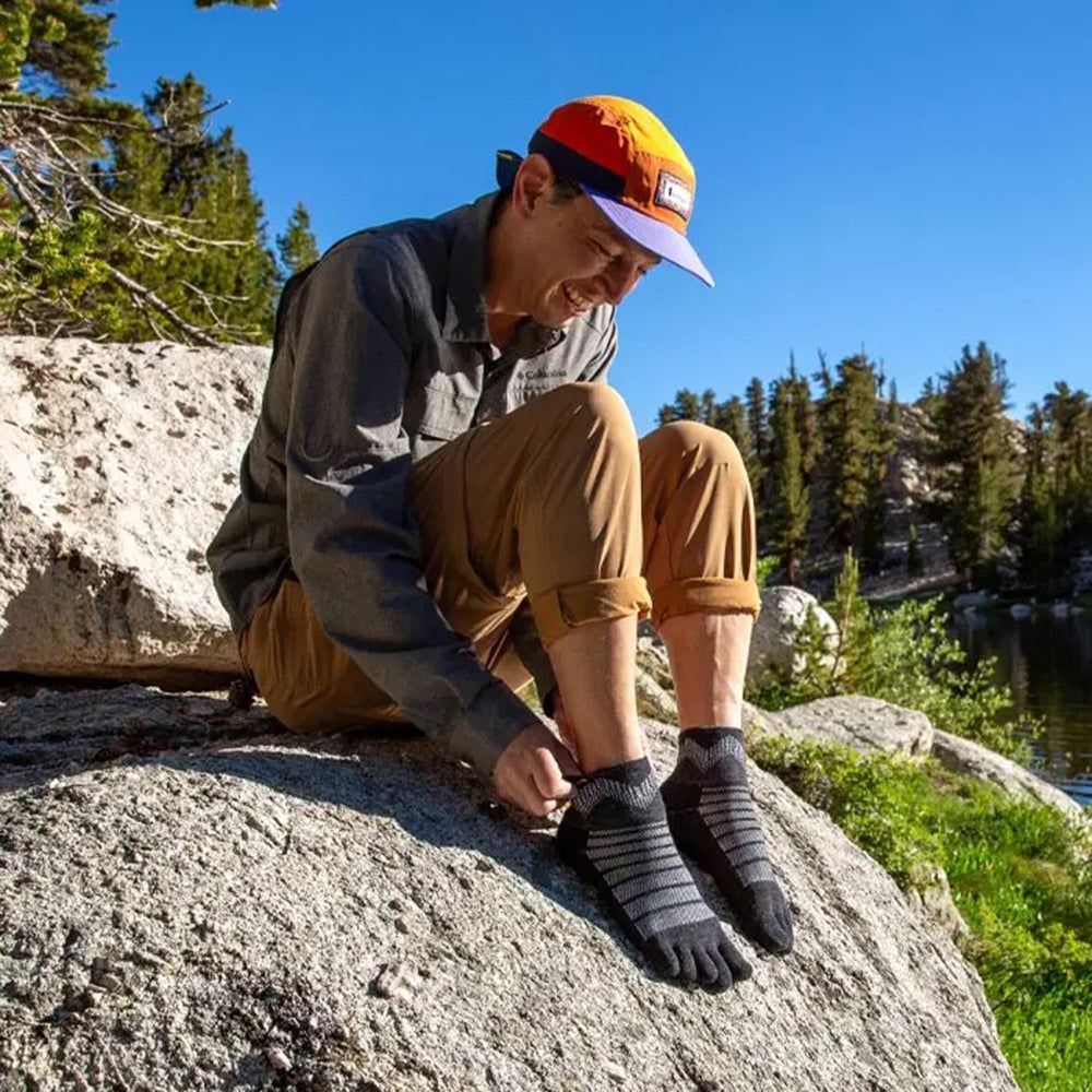 中性低筒美麗諾羊毛五指襪 Outdoor Midweight Mini‑Crew Wool