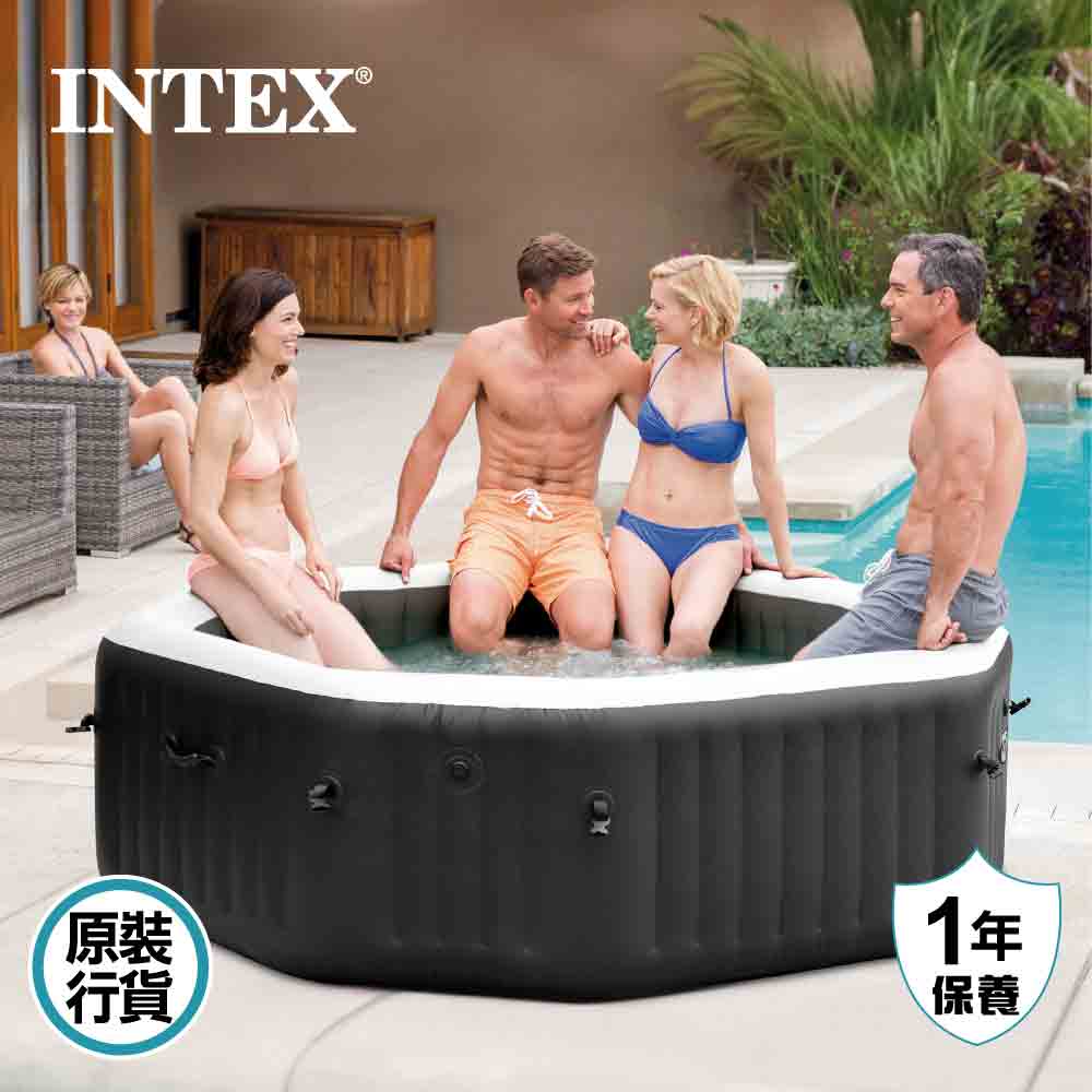 4人充氣按摩水池 4 People Purespa Jet And Bubble Deluxe Set