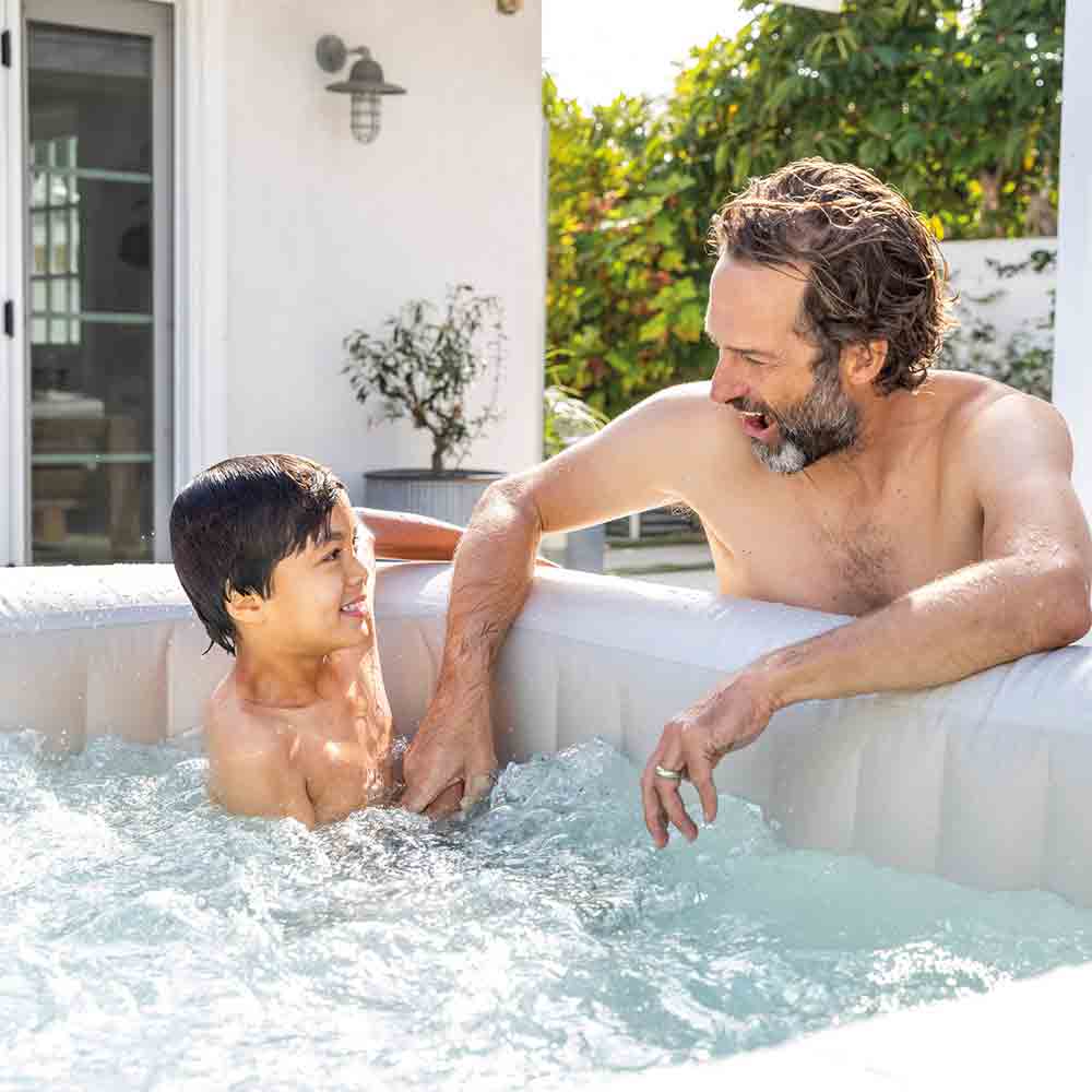 6人用充氣按摩水池 6 People Chevron Deluxe Square Bubble Spa Set