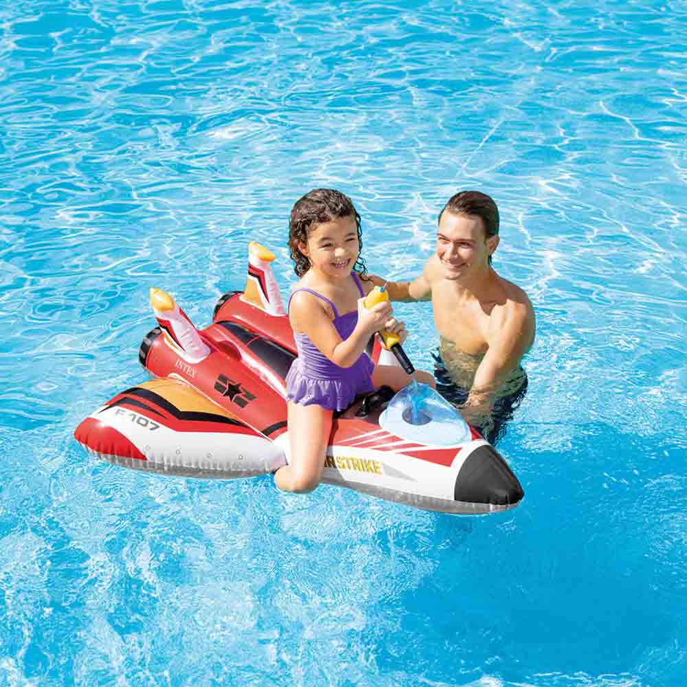 充氣浮床 (隨機顏色) Water Gun Plane Ride-On (Random color)