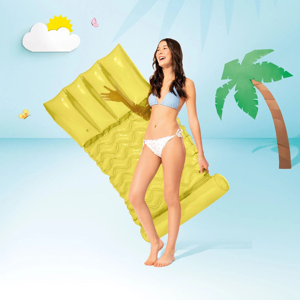 充氣浮床 (隨機顏色) Transparent Water Hammock (Random color)