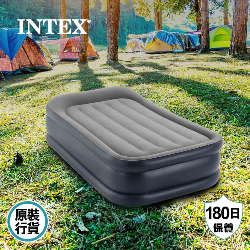 豪華露營充氣床墊連內置泵 220-240V Deluxe Pillow Rest Airbed W/ Fiber-Tech Rp