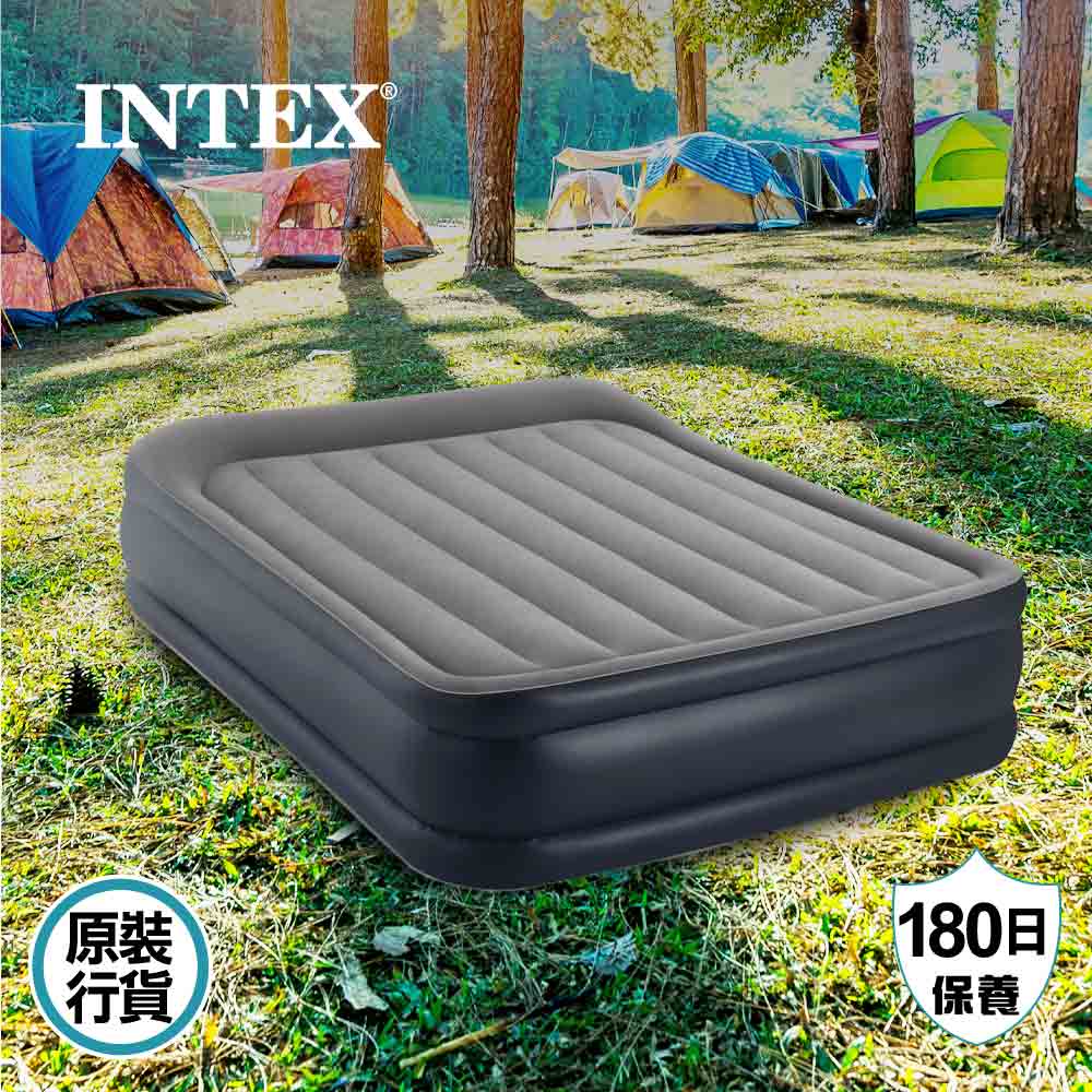 豪華露營充氣床墊連內置泵 220-240V Deluxe Pillow Rest Airbed W/ Fiber-Tech Rp