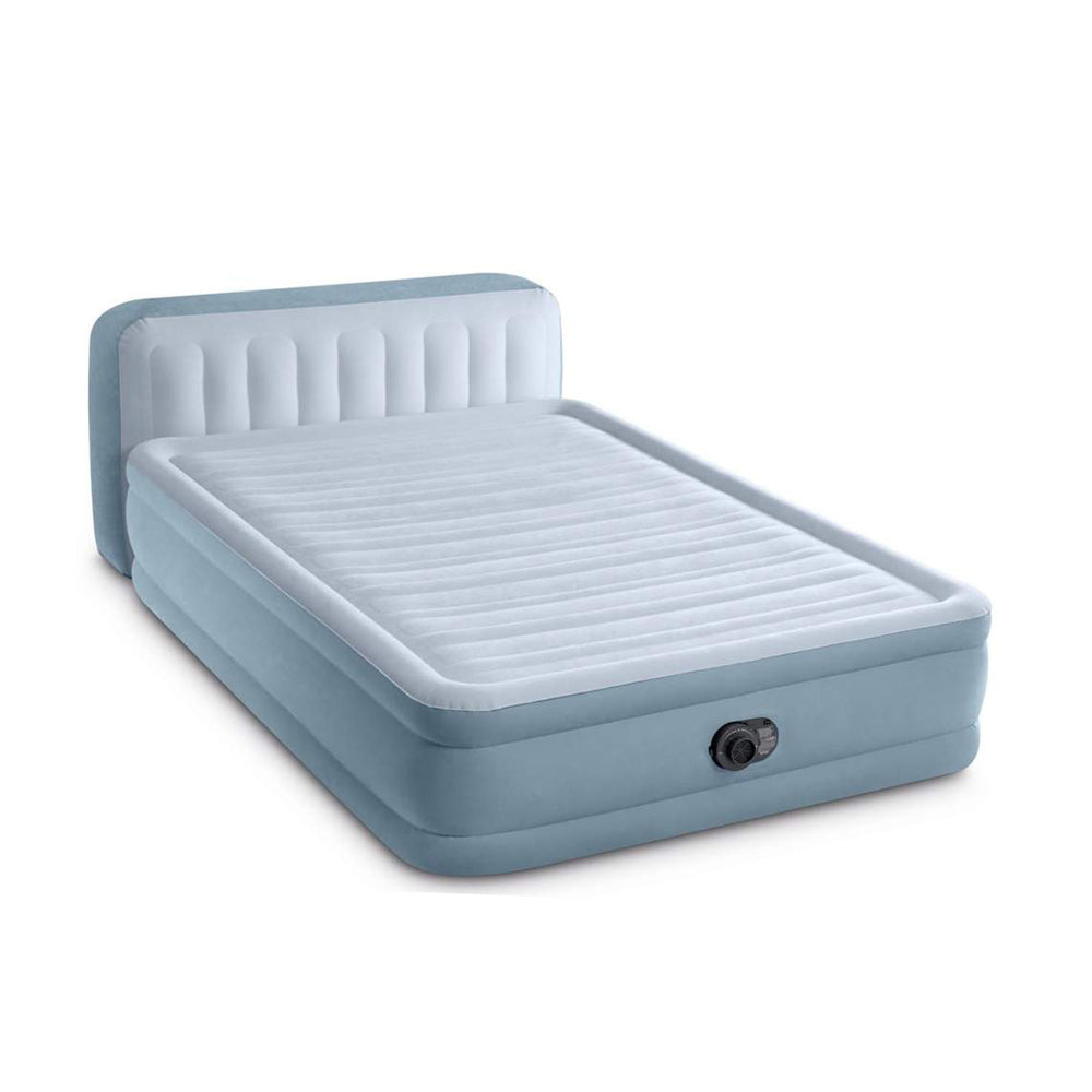 豪華露營充氣床墊連內置泵 220-240V Queen Plush Headboard Airbed W/Fiber-Tech Rp