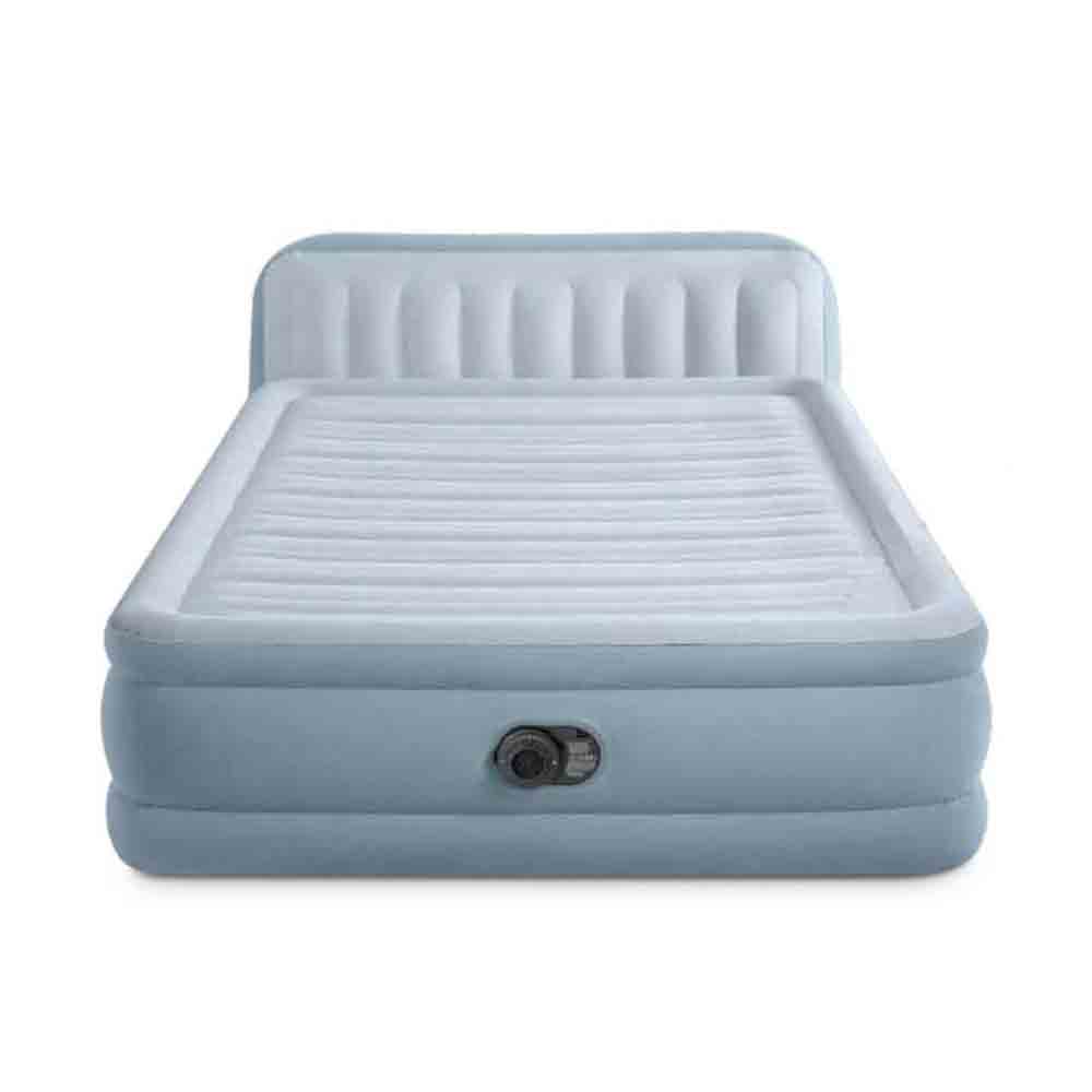 豪華露營充氣床墊連內置泵 220-240V Queen Plush Headboard Airbed W/Fiber-Tech Rp