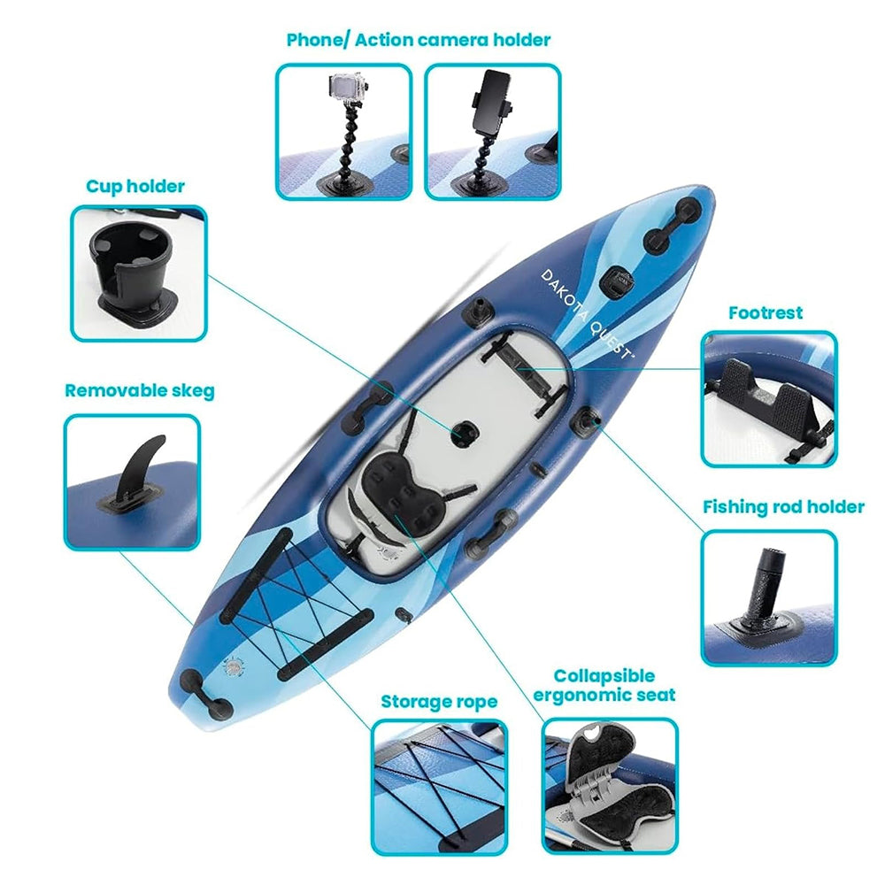 充氣獨木舟 Dakota Quest Sit-On-Top Kayak